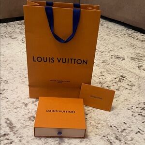 Louis Vuitton Orange and Blue Gift Set